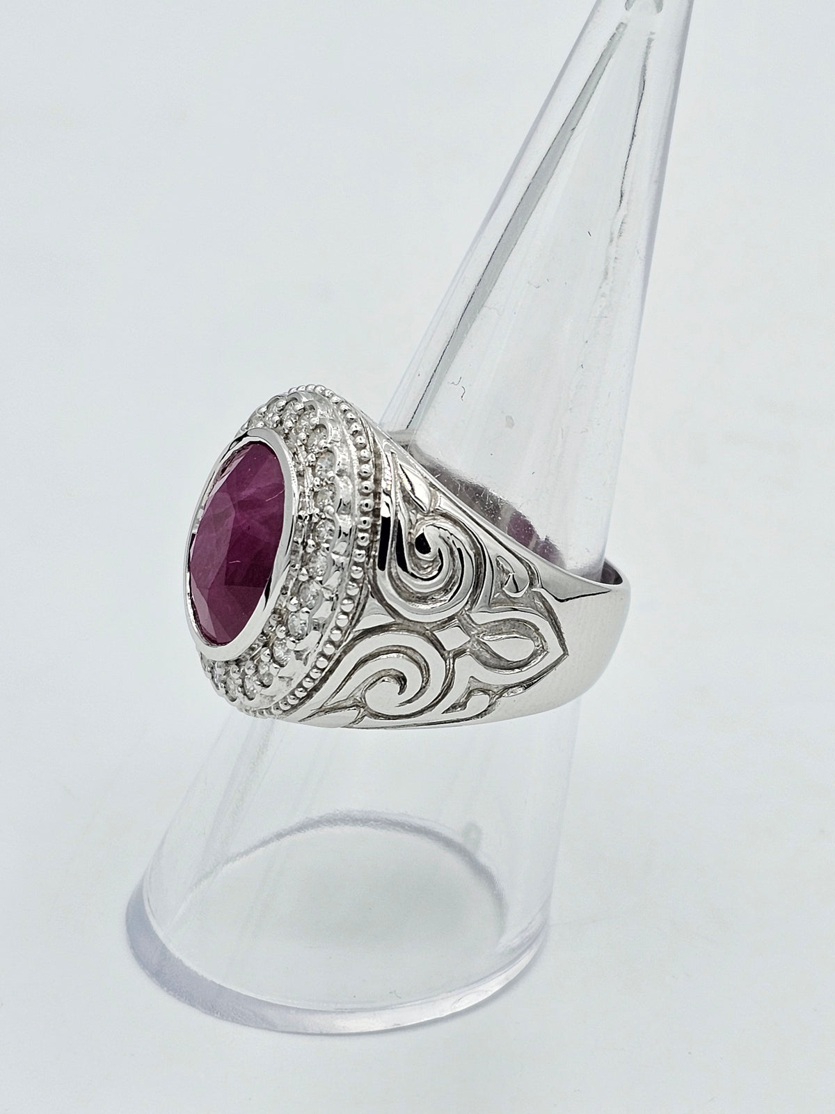 The Crimson Regent | 6.19ct Ruby & Diamond Men’s Ring