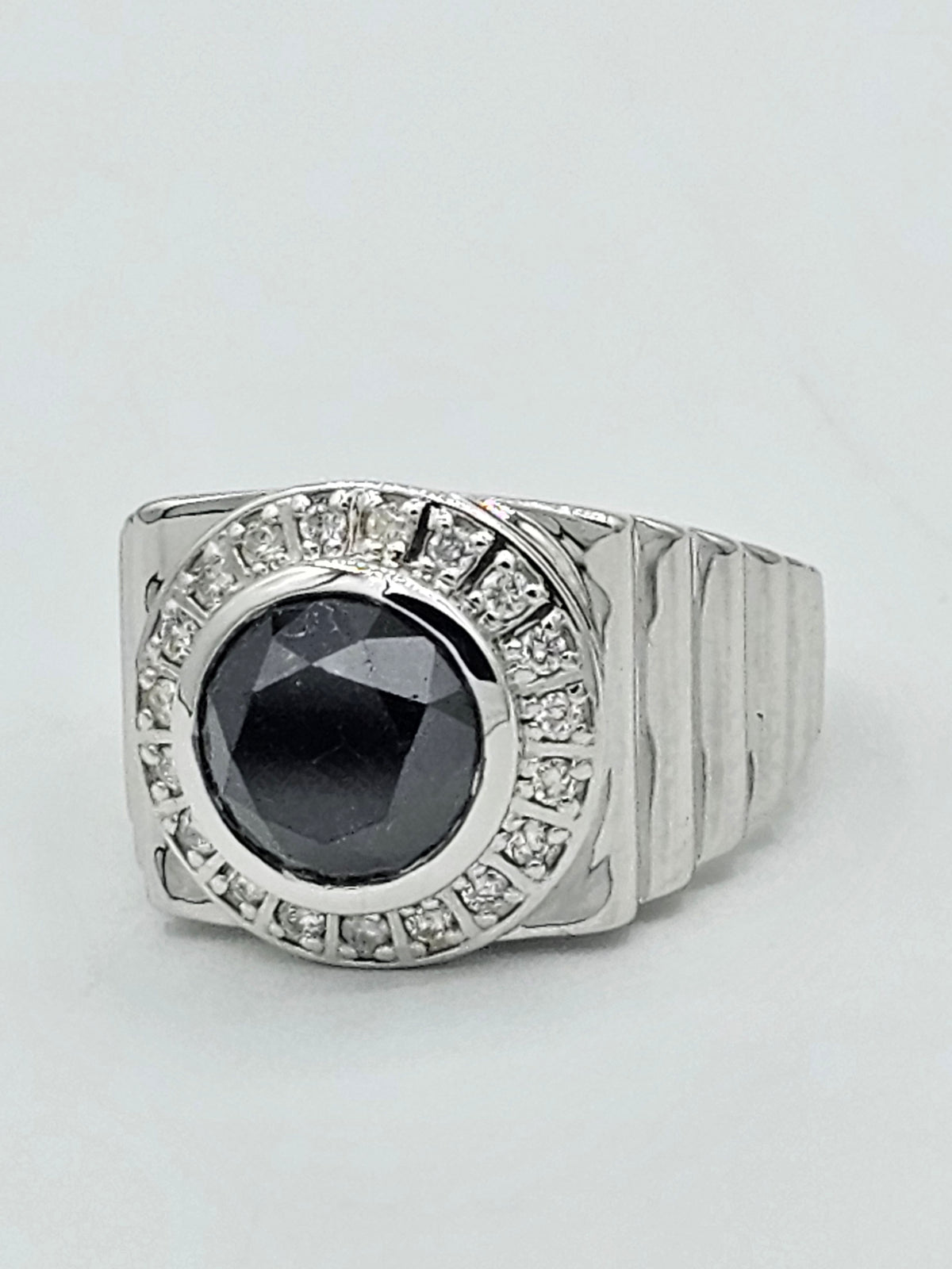 The Midnight Sovereign | 2.67ct Black Diamond Men’s Ring