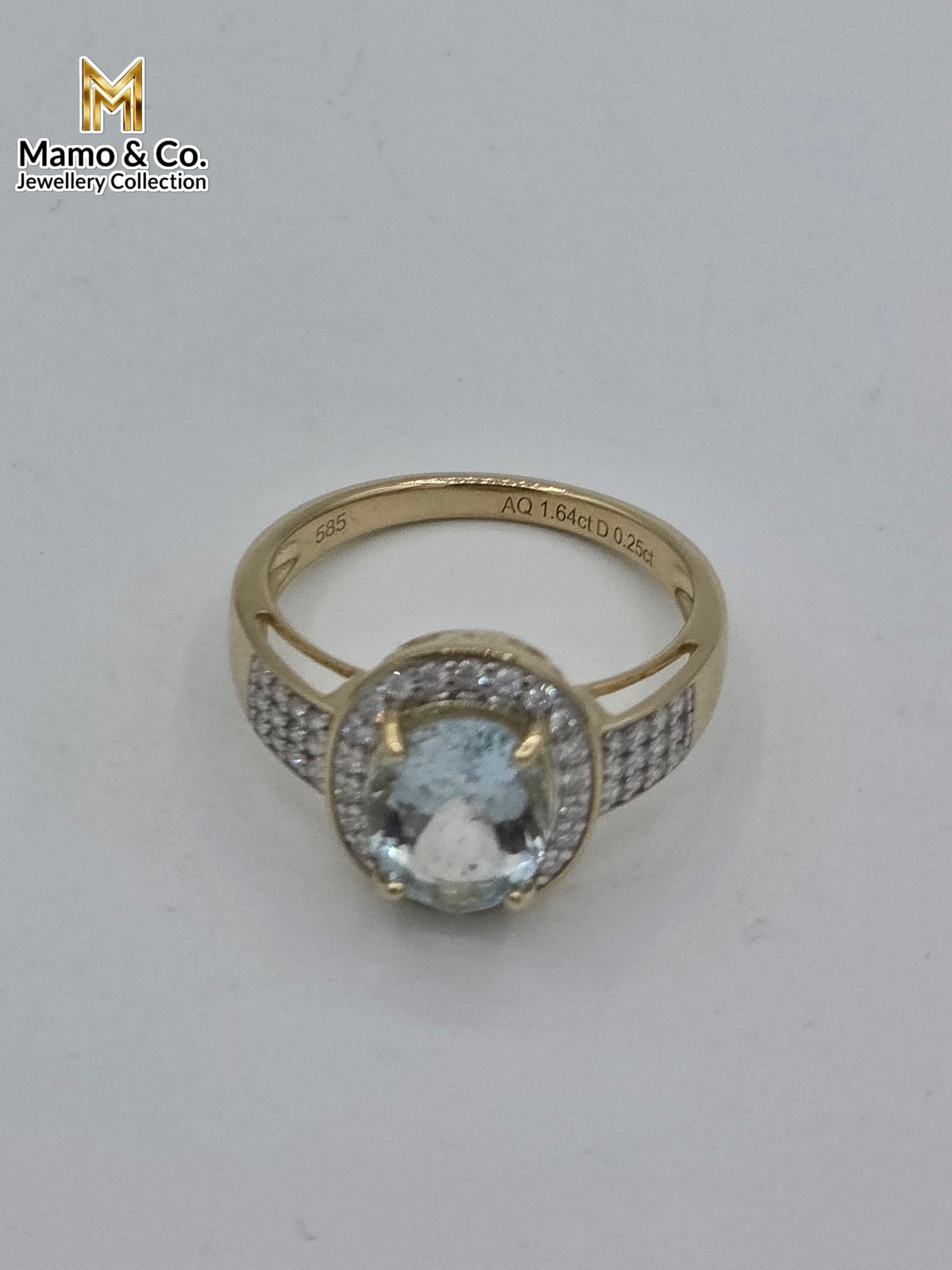 The Azure Filigree | 1.64ct Aquamarine & Diamond Ring