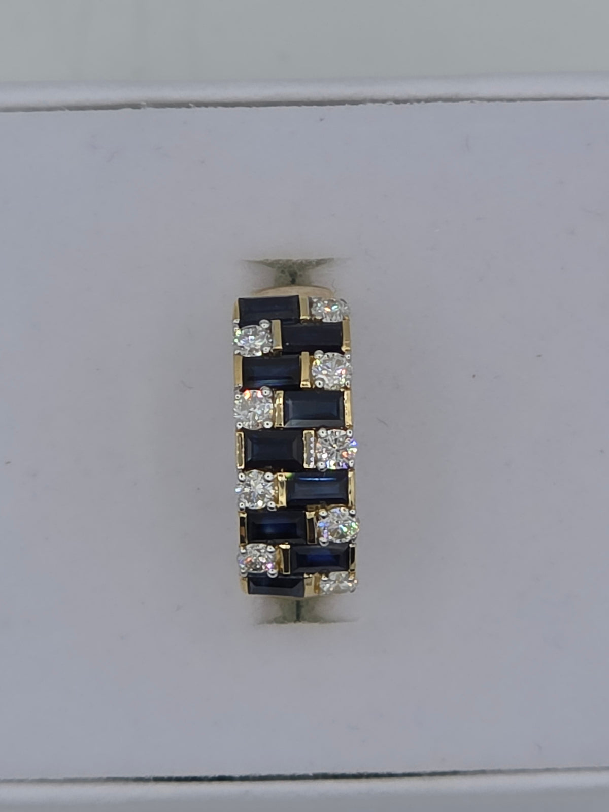 The Sapphire Mosaic | 14ct Yellow Gold, Blue Sapphire & Diamond Ring