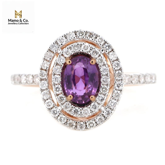 The Blush Sapphire Halo