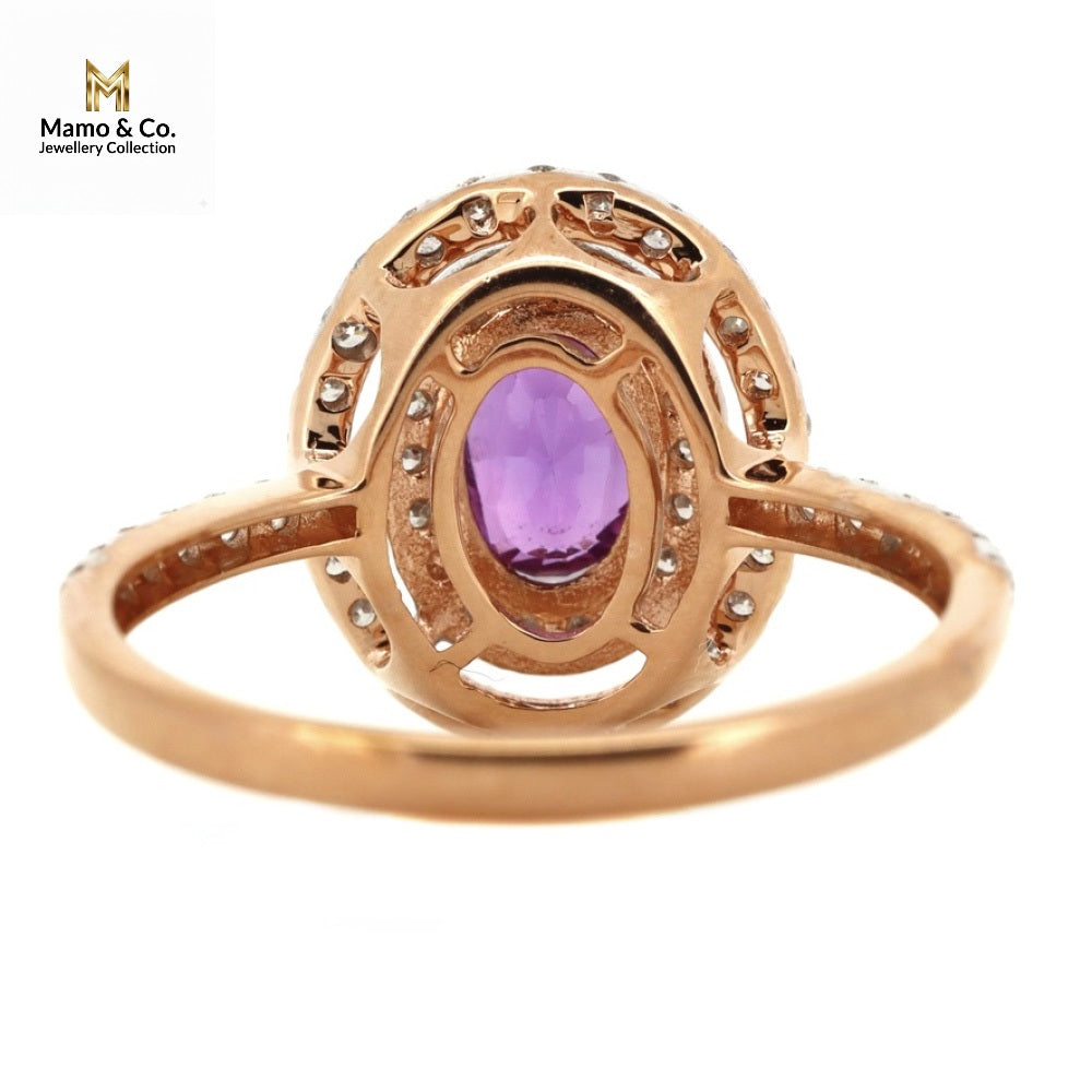 The Blush Sapphire Halo