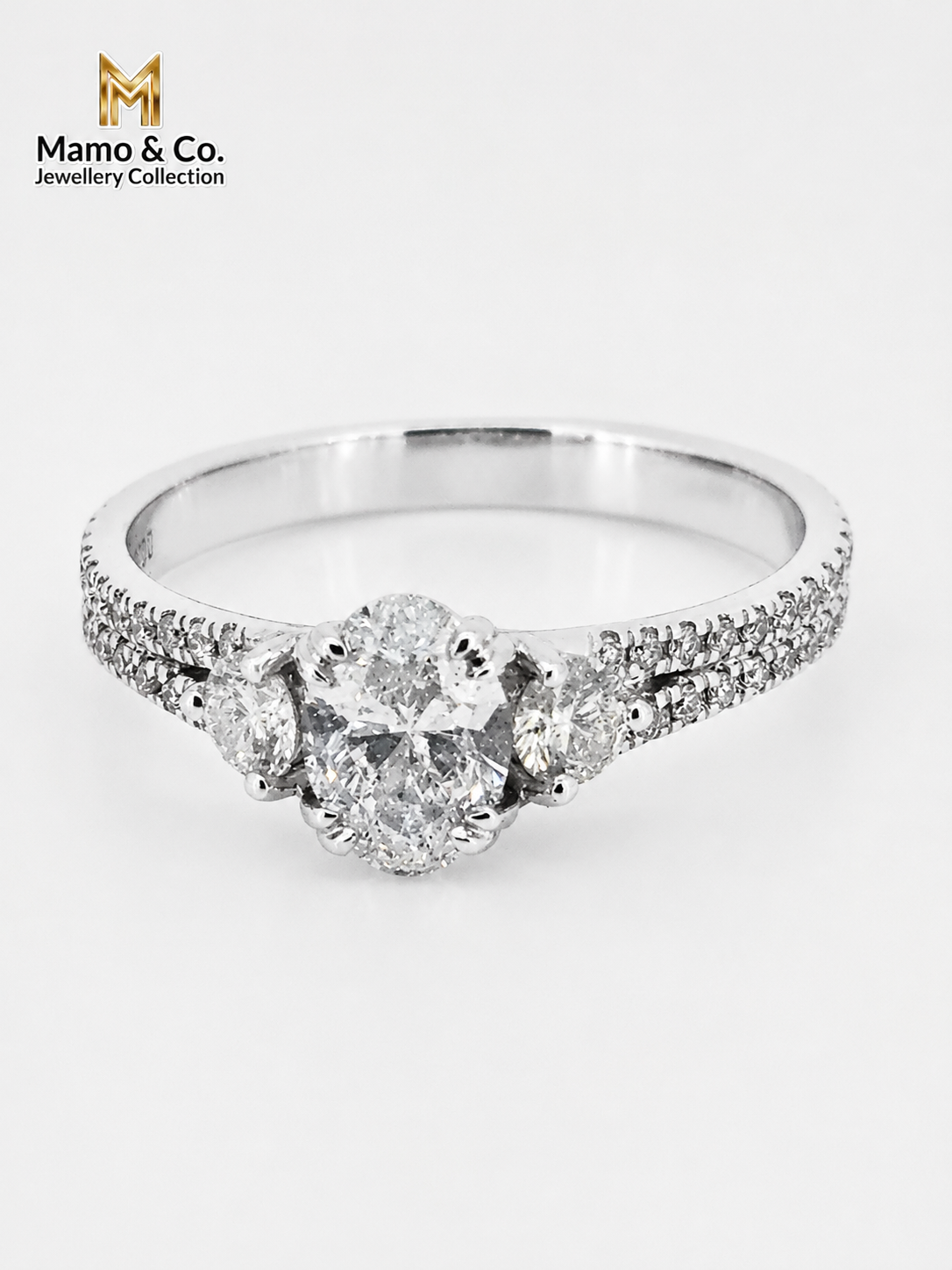 The Eternal Oval Trilogy Diamond Ring