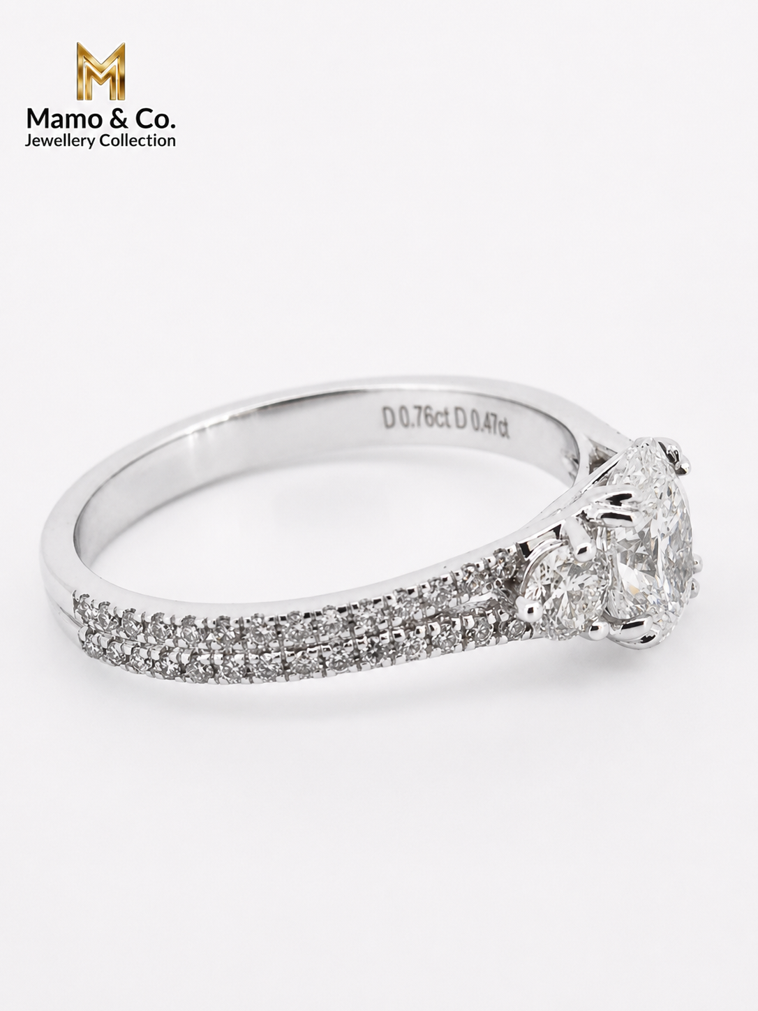 The Eternal Oval Trilogy Diamond Ring