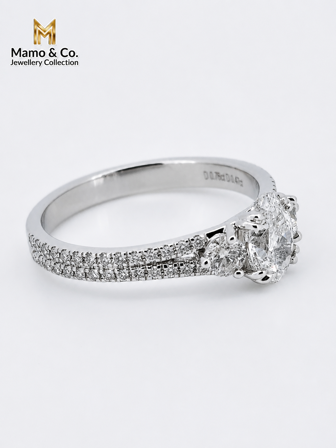 The Eternal Oval Trilogy Diamond Ring