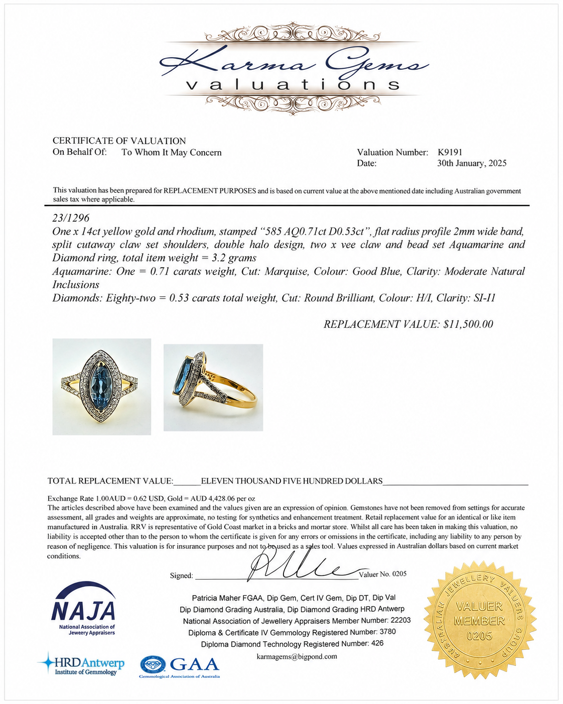 The Marquise Aquamarine Halo Ring